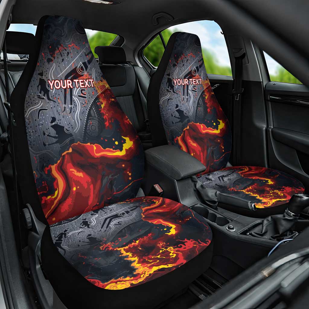 Australia Bushfire Aboriginal Personalised Car Seat Cover Fire Dreaming Healing Country - Aussie Hoodie