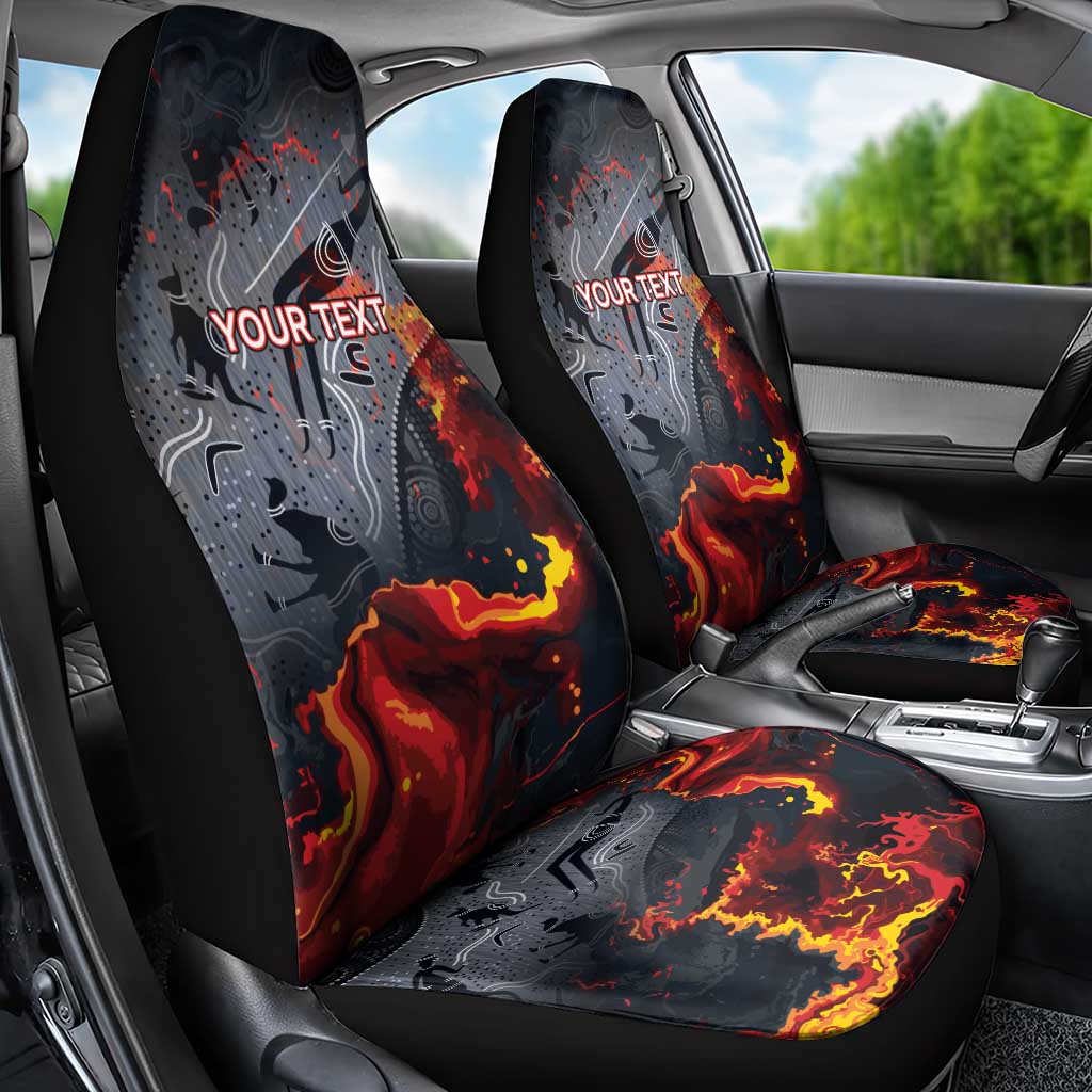Australia Bushfire Aboriginal Personalised Car Seat Cover Fire Dreaming Healing Country - Aussie Hoodie