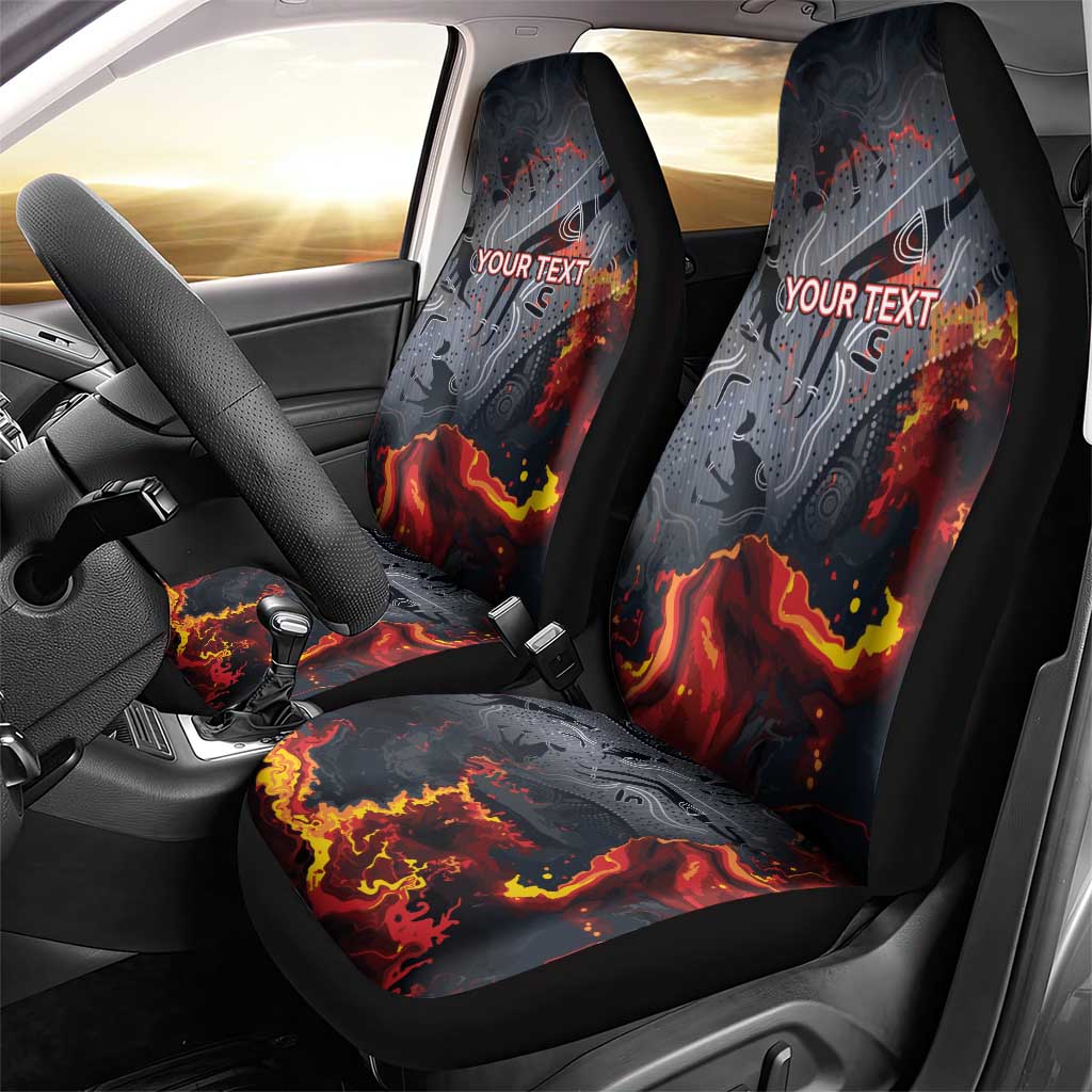 Australia Bushfire Aboriginal Personalised Car Seat Cover Fire Dreaming Healing Country - Aussie Hoodie