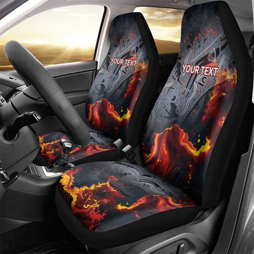 Australia Bushfire Aboriginal Personalised Car Seat Cover Fire Dreaming Healing Country - Aussie Hoodie