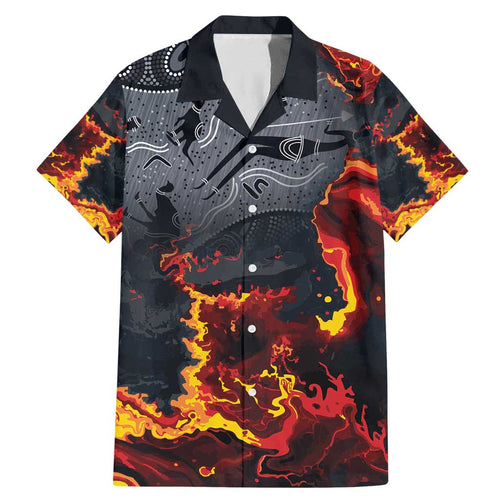 Australia Bushfire Aboriginal Personalised Family Matching Mermaid Dress and Hawaiian Shirt Fire Dreaming Healing Country - Aussie Hoodie