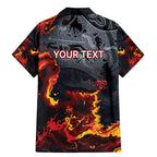 Australia Bushfire Aboriginal Personalised Family Matching Mermaid Dress and Hawaiian Shirt Fire Dreaming Healing Country - Aussie Hoodie