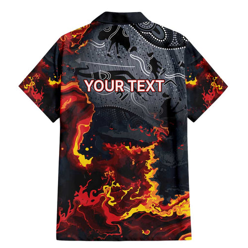 Australia Bushfire Aboriginal Personalised Family Matching Mermaid Dress and Hawaiian Shirt Fire Dreaming Healing Country - Aussie Hoodie
