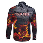 Australia Bushfire Aboriginal Personalised Family Matching Short Sleeve Bodycon Dress and Hawaiian Shirt Fire Dreaming Healing Country - Aussie Hoodie