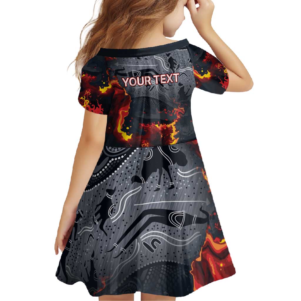 Australia Bushfire Aboriginal Personalised Family Matching Summer Maxi Dress and Hawaiian Shirt Fire Dreaming Healing Country - Aussie Hoodie