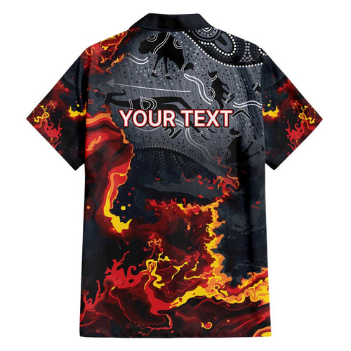 Australia Bushfire Aboriginal Personalised Family Matching Summer Maxi Dress and Hawaiian Shirt Fire Dreaming Healing Country - Aussie Hoodie