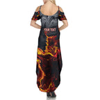 Australia Bushfire Aboriginal Personalised Family Matching Summer Maxi Dress and Hawaiian Shirt Fire Dreaming Healing Country - Aussie Hoodie