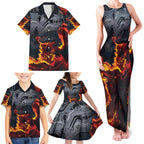 Australia Bushfire Aboriginal Personalised Family Matching Tank Maxi Dress and Hawaiian Shirt Fire Dreaming Healing Country - Aussie Hoodie