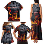 Australia Bushfire Aboriginal Personalised Family Matching Tank Maxi Dress and Hawaiian Shirt Fire Dreaming Healing Country - Aussie Hoodie