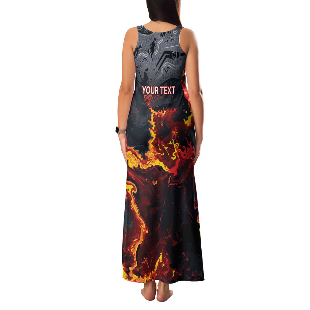 Australia Bushfire Aboriginal Personalised Family Matching Tank Maxi Dress and Hawaiian Shirt Fire Dreaming Healing Country - Aussie Hoodie