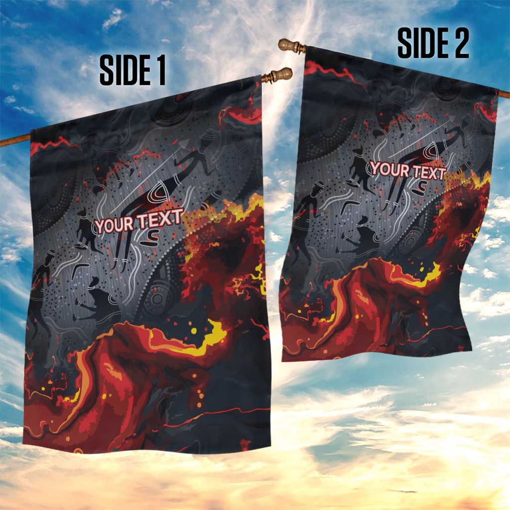 Australia Bushfire Aboriginal Personalised Garden Flag Fire Dreaming Healing Country - Aussie Hoodie