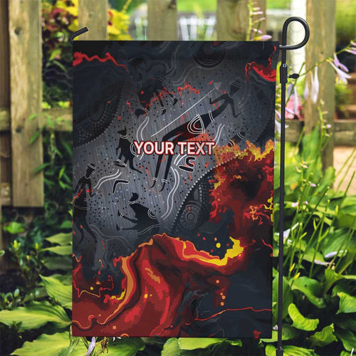 Australia Bushfire Aboriginal Personalised Garden Flag Fire Dreaming Healing Country - Aussie Hoodie