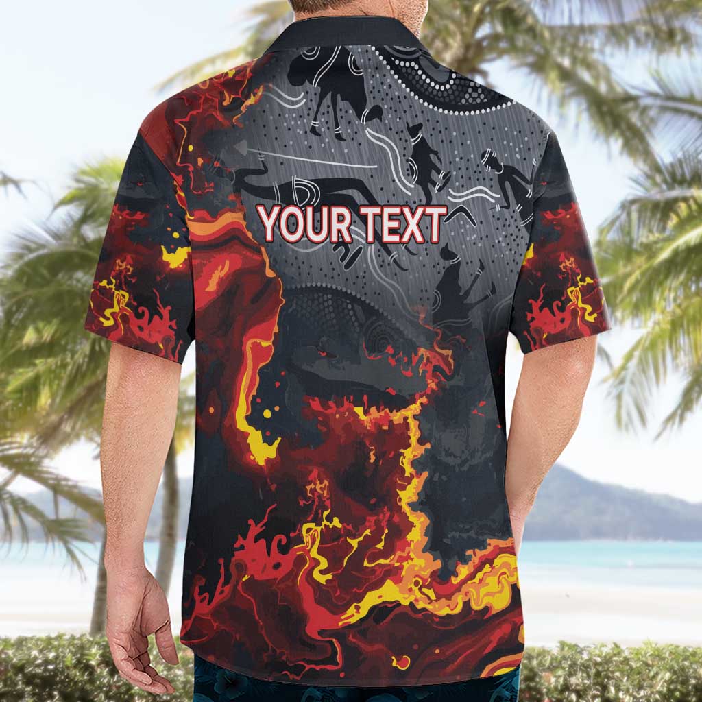 Australia Bushfire Aboriginal Personalised Hawaiian Shirt Fire Dreaming Healing Country - Aussie Hoodie