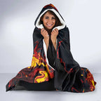 Australia Bushfire Aboriginal Personalised Hooded Blanket Fire Dreaming Healing Country - Aussie Hoodie