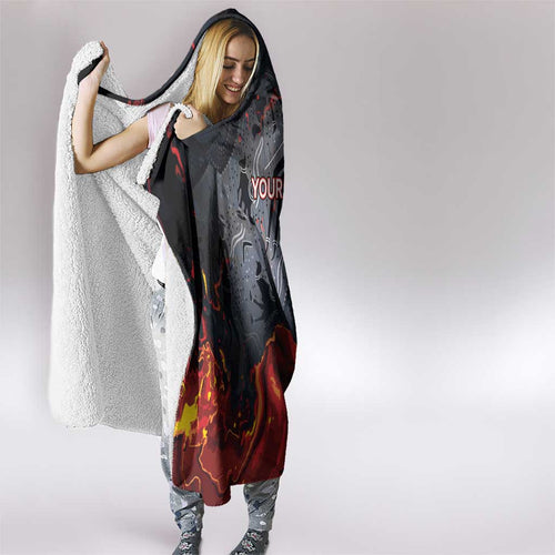 Australia Bushfire Aboriginal Personalised Hooded Blanket Fire Dreaming Healing Country - Aussie Hoodie