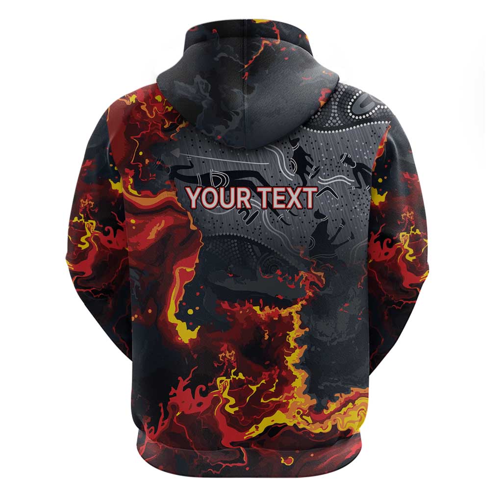 Australia Bushfire Aboriginal Personalised Hoodie Fire Dreaming Healing Country - Aussie Hoodie