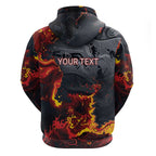 Australia Bushfire Aboriginal Personalised Hoodie Fire Dreaming Healing Country - Aussie Hoodie
