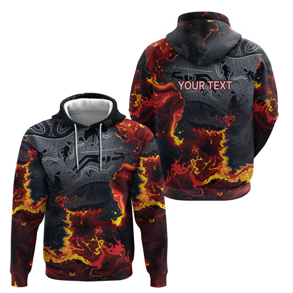 Australia Bushfire Aboriginal Personalised Hoodie Fire Dreaming Healing Country - Aussie Hoodie