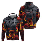 Australia Bushfire Aboriginal Personalised Hoodie Fire Dreaming Healing Country - Aussie Hoodie
