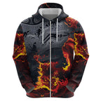 Australia Bushfire Aboriginal Personalised Hoodie Fire Dreaming Healing Country - Aussie Hoodie