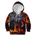 Australia Bushfire Aboriginal Personalised Kid Hoodie Fire Dreaming Healing Country - Aussie Hoodie