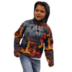 Australia Bushfire Aboriginal Personalised Kid Hoodie Fire Dreaming Healing Country - Aussie Hoodie