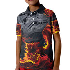 Australia Bushfire Aboriginal Personalised Kid Polo Shirt Fire Dreaming Healing Country - Aussie Hoodie