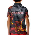 Australia Bushfire Aboriginal Personalised Kid Polo Shirt Fire Dreaming Healing Country - Aussie Hoodie
