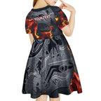 Australia Bushfire Aboriginal Personalised Kid Short Sleeve Dress Fire Dreaming Healing Country - Aussie Hoodie