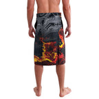 Australia Bushfire Aboriginal Personalised Lavalava Fire Dreaming Healing Country - Aussie Hoodie