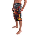 Australia Bushfire Aboriginal Personalised Lavalava Fire Dreaming Healing Country - Aussie Hoodie