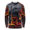 Australia Bushfire Aboriginal Personalised Long Sleeve Shirt Fire Dreaming Healing Country - Aussie Hoodie