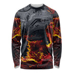 Australia Bushfire Aboriginal Personalised Long Sleeve Shirt Fire Dreaming Healing Country - Aussie Hoodie