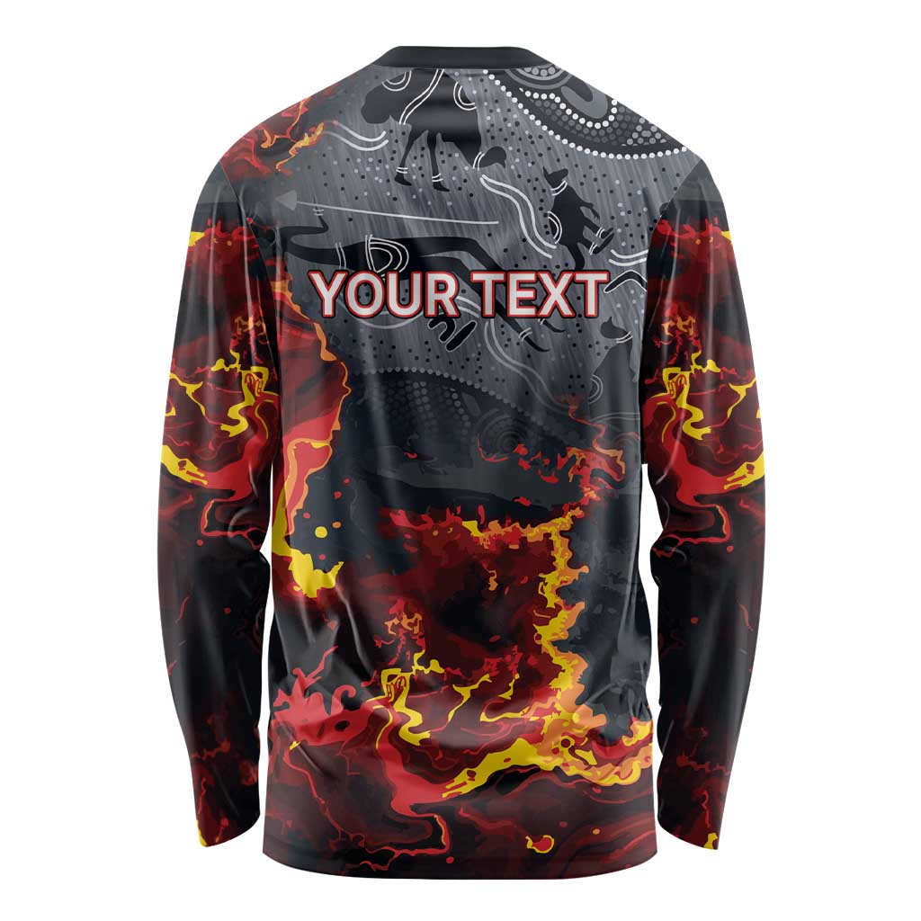 Australia Bushfire Aboriginal Personalised Long Sleeve Shirt Fire Dreaming Healing Country - Aussie Hoodie