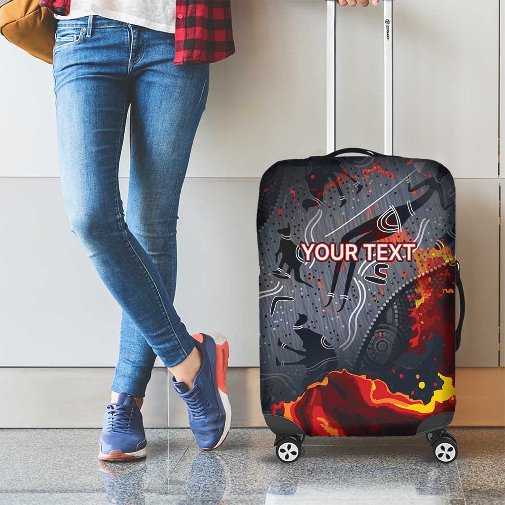 Australia Bushfire Aboriginal Personalised Luggage Cover Fire Dreaming Healing Country - Aussie Hoodie