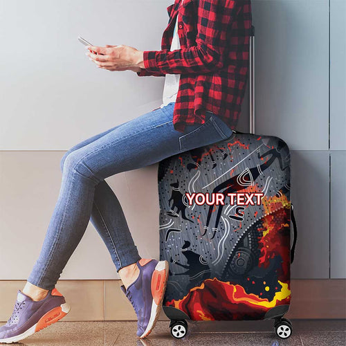 Australia Bushfire Aboriginal Personalised Luggage Cover Fire Dreaming Healing Country - Aussie Hoodie