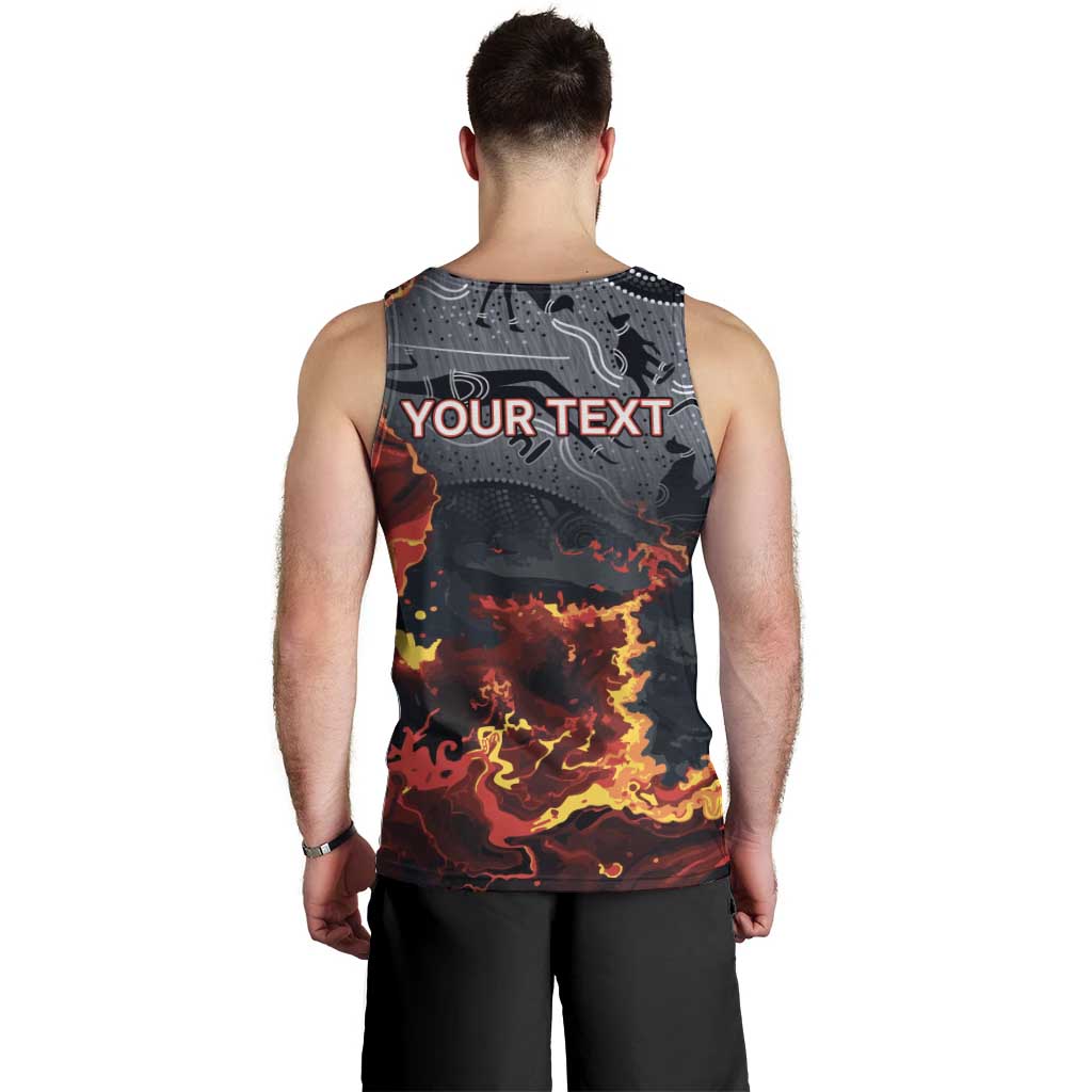 Australia Bushfire Aboriginal Personalised Men Tank Top Fire Dreaming Healing Country - Aussie Hoodie