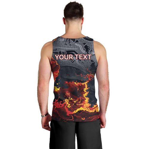 Australia Bushfire Aboriginal Personalised Men Tank Top Fire Dreaming Healing Country - Aussie Hoodie