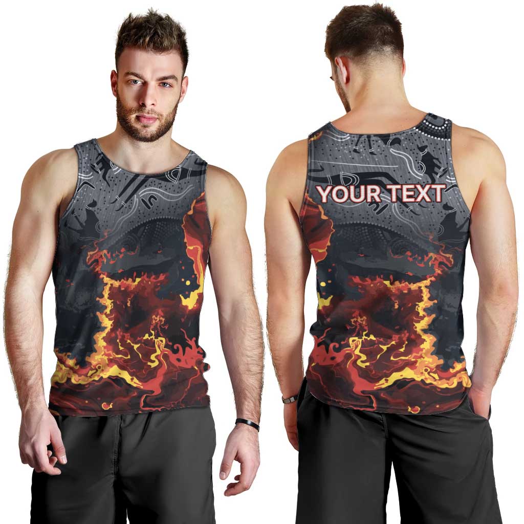 Australia Bushfire Aboriginal Personalised Men Tank Top Fire Dreaming Healing Country - Aussie Hoodie