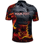 Australia Bushfire Aboriginal Personalised Polo Shirt Fire Dreaming Healing Country - Aussie Hoodie