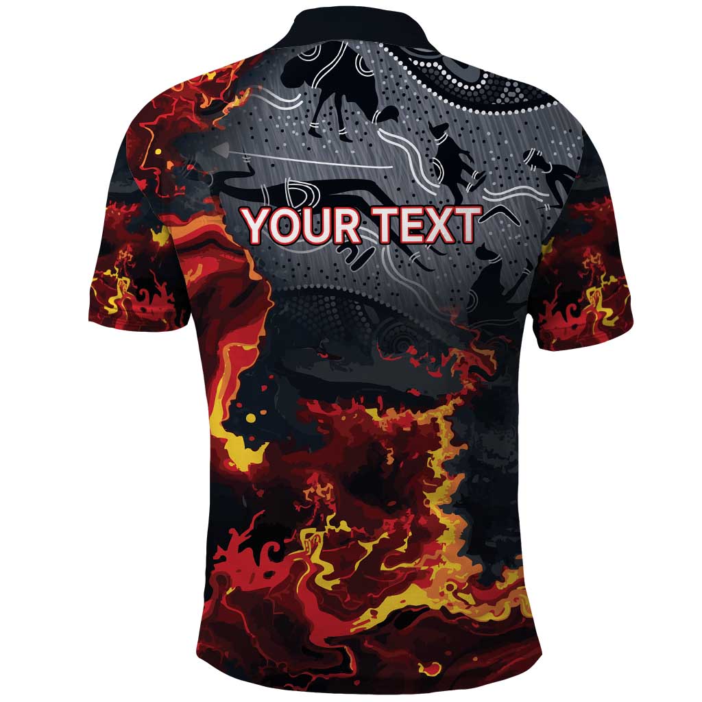 Australia Bushfire Aboriginal Personalised Polo Shirt Fire Dreaming Healing Country - Aussie Hoodie