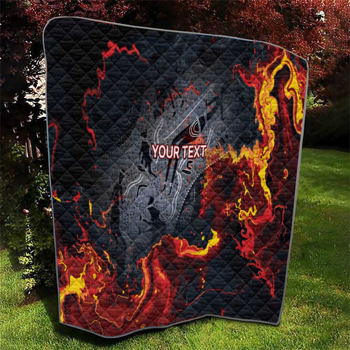 Australia Bushfire Aboriginal Personalised Quilt Fire Dreaming Healing Country - Aussie Hoodie