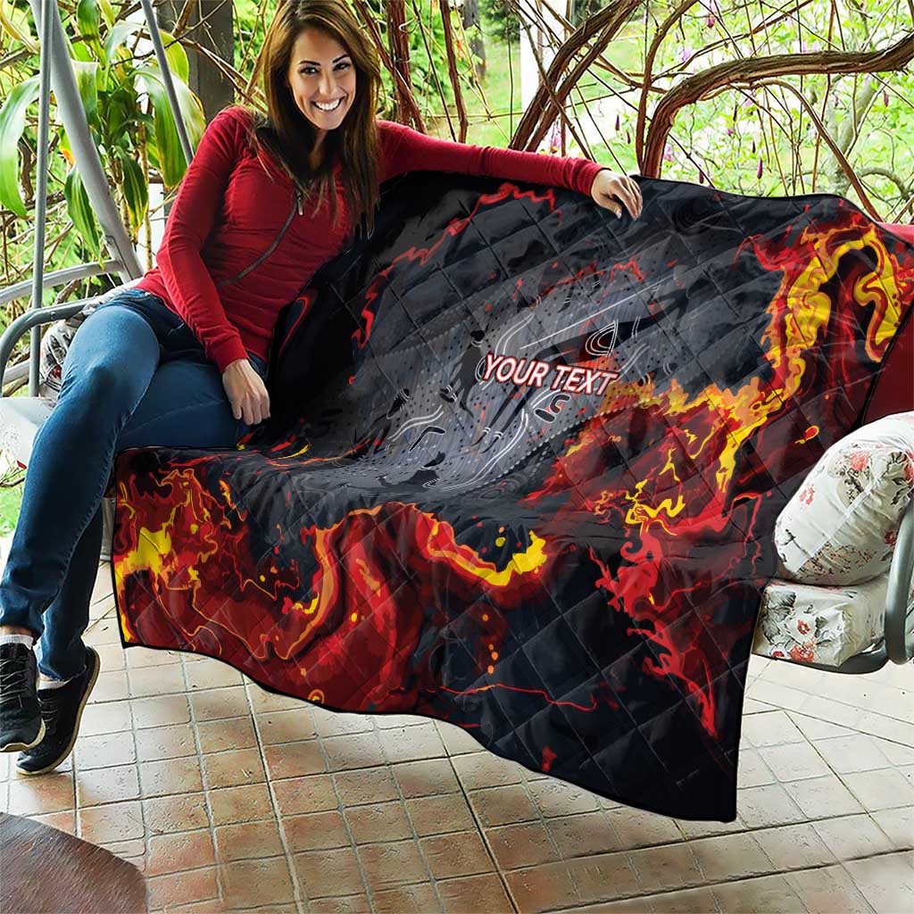 Australia Bushfire Aboriginal Personalised Quilt Fire Dreaming Healing Country - Aussie Hoodie