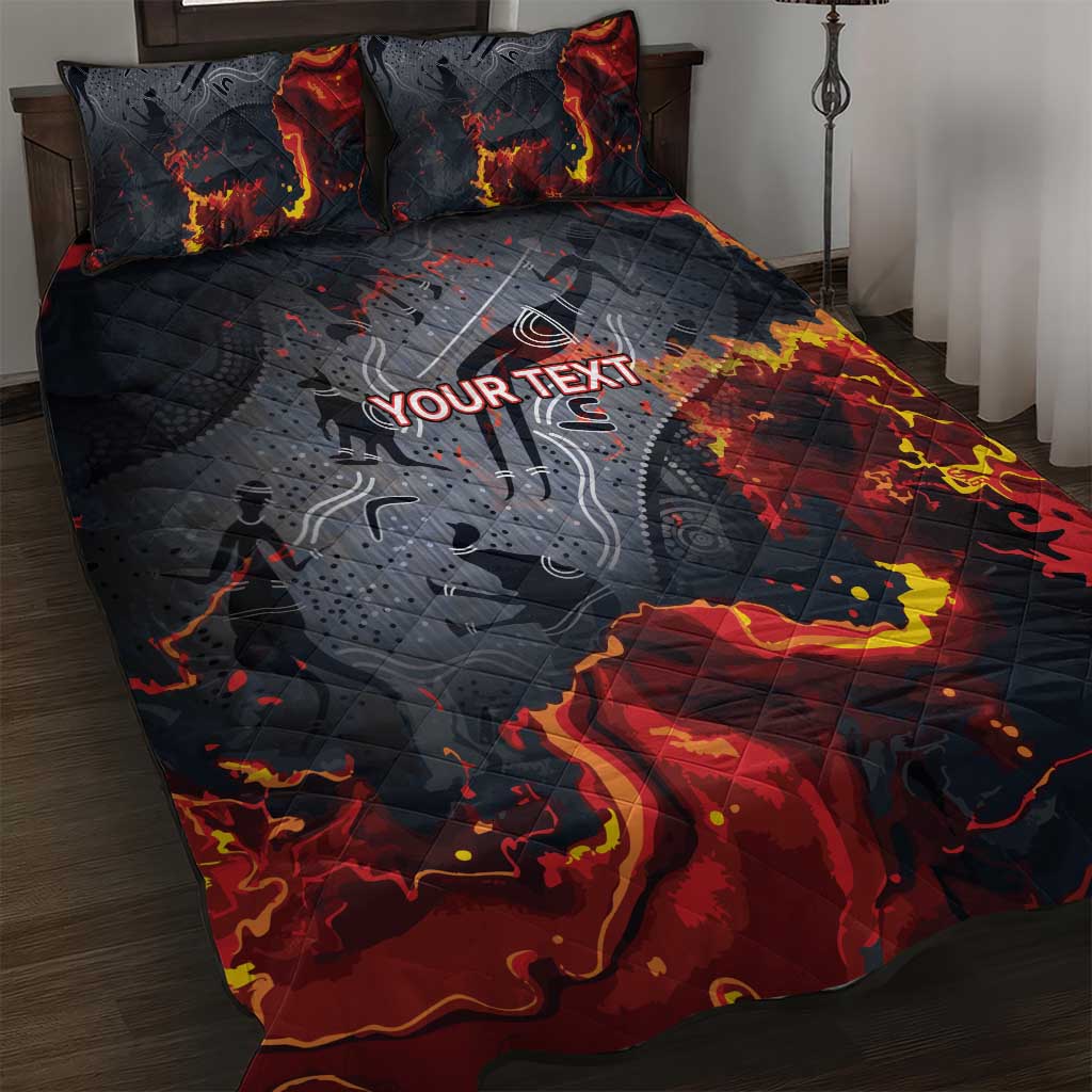 Australia Bushfire Aboriginal Personalised Quilt Bed Set Fire Dreaming Healing Country - Aussie Hoodie