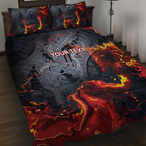 Australia Bushfire Aboriginal Personalised Quilt Bed Set Fire Dreaming Healing Country - Aussie Hoodie