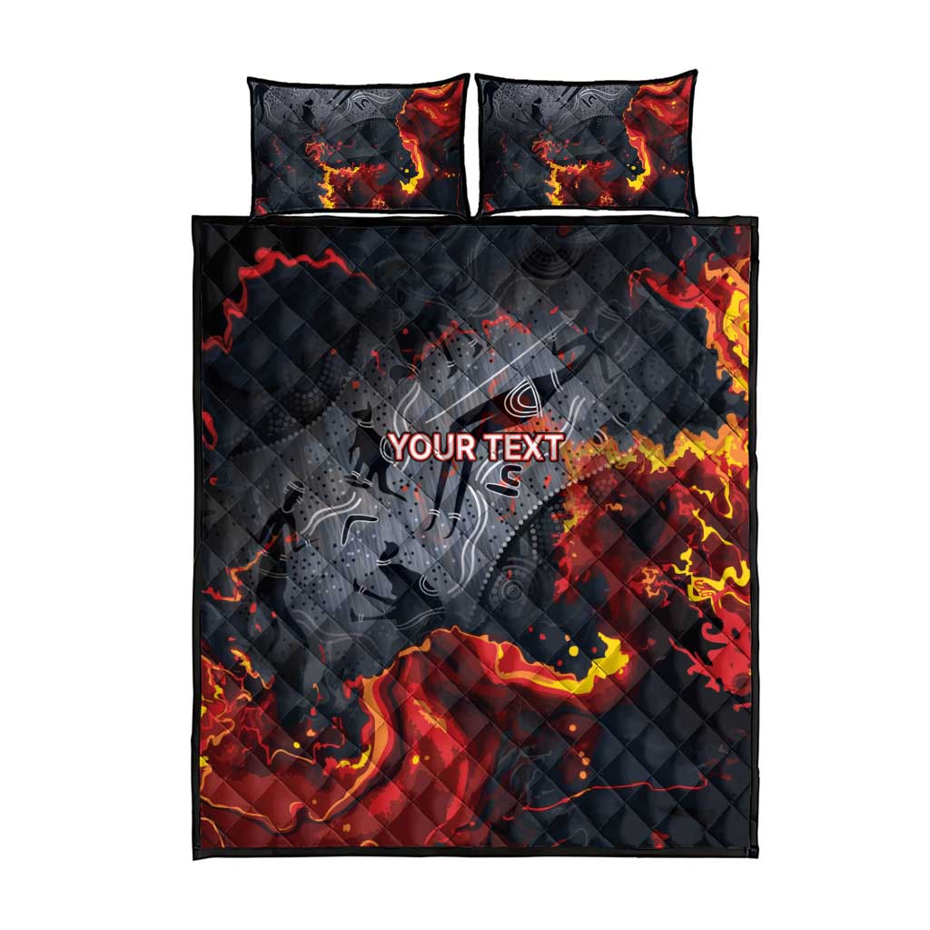 Australia Bushfire Aboriginal Personalised Quilt Bed Set Fire Dreaming Healing Country - Aussie Hoodie