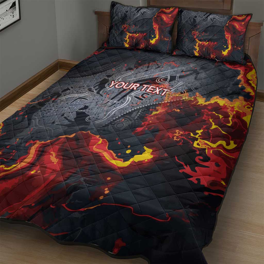 Australia Bushfire Aboriginal Personalised Quilt Bed Set Fire Dreaming Healing Country - Aussie Hoodie