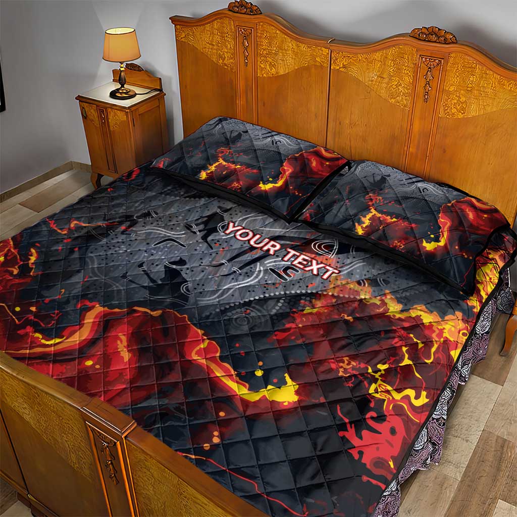 Australia Bushfire Aboriginal Personalised Quilt Bed Set Fire Dreaming Healing Country - Aussie Hoodie