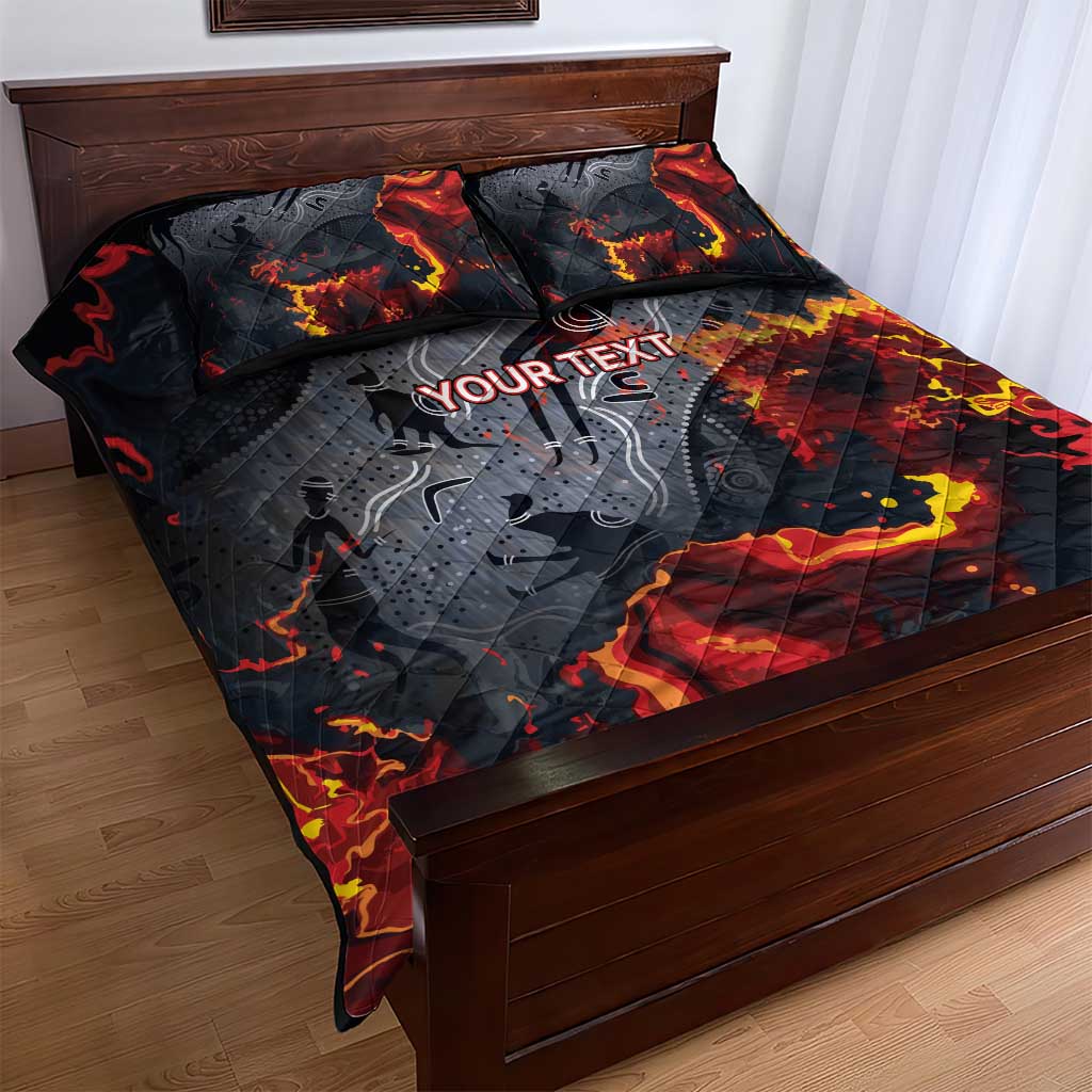 Australia Bushfire Aboriginal Personalised Quilt Bed Set Fire Dreaming Healing Country - Aussie Hoodie