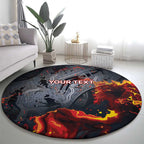 Australia Bushfire Aboriginal Personalised Round Carpet Fire Dreaming Healing Country - Aussie Hoodie
